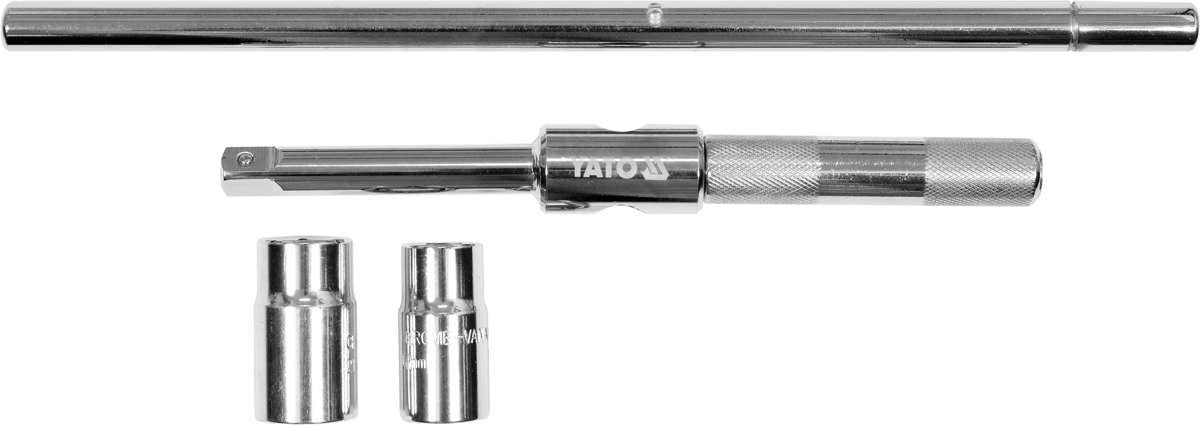 Kryžminis raktas sudedamas | 17x19x21x23mm galvutėmis (YT-08033)