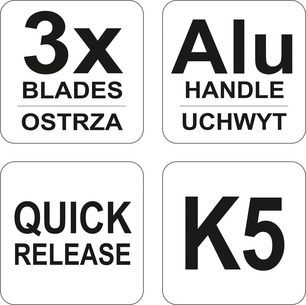 Automobilinis stiklo pjoviklis | 3 peiliukai (YT-0659)