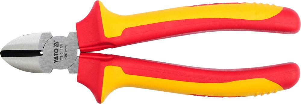 Replės aukštos įtampos laidams šoninio kirpimo 180mm, VDE 1000V (YT-21159)