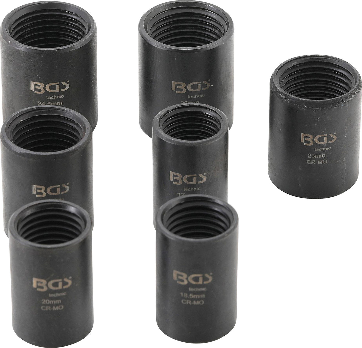 Specialus galvučių rinkinys / varžtų ištraukikliai | 12,5 mm (1/2") | 17 - 26 mm | 7 vnt. (5291)