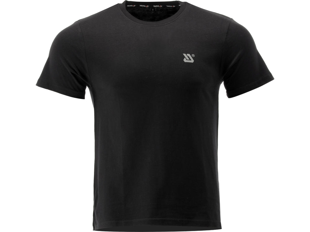 Marškinėliai BASIC | juodi | 100% medvilnė | 2XL dydis (YT-78474)
