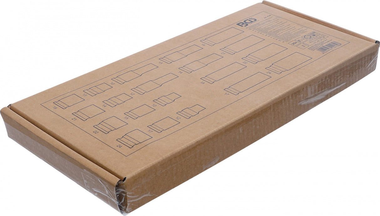 Įrankių dėklas 1/3: smūginės galvutės šešiakampės | 12,5 mm (1/2") | 10 - 24 mm | 20 vnt. (4130)