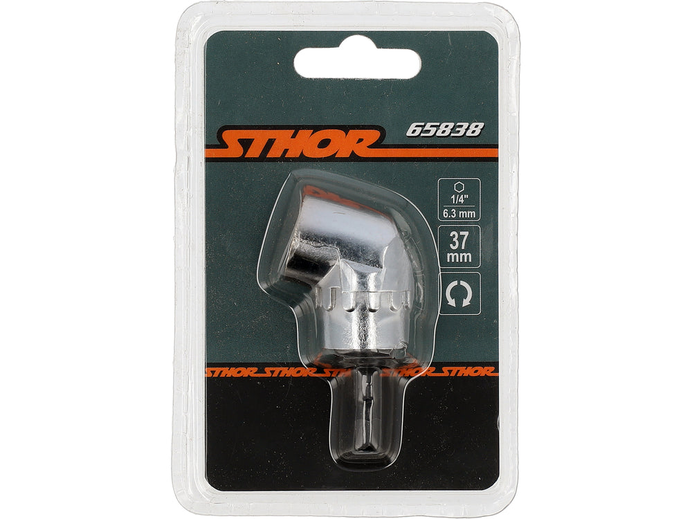 Kampinis antgalių laikiklis | 6.3 mm (1/4") | Vidinis šešiakampis 6.3 mm (1/4") (65838)