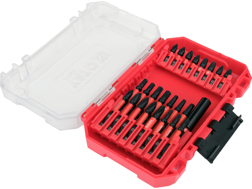 Impact bit and adapter set | 1/4" | 24 pcs (YT-78075)