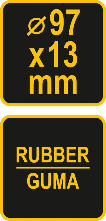 Guminis padas hidrauliniam keltuvui | 97X13 mm (80107)