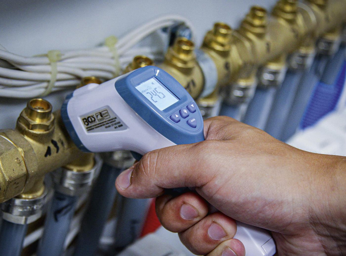 Kaktos termometras bekontaktis, infraraudonųjų spindulių | žmonėms + objektų matavimas 0 - 100 ° (6007)