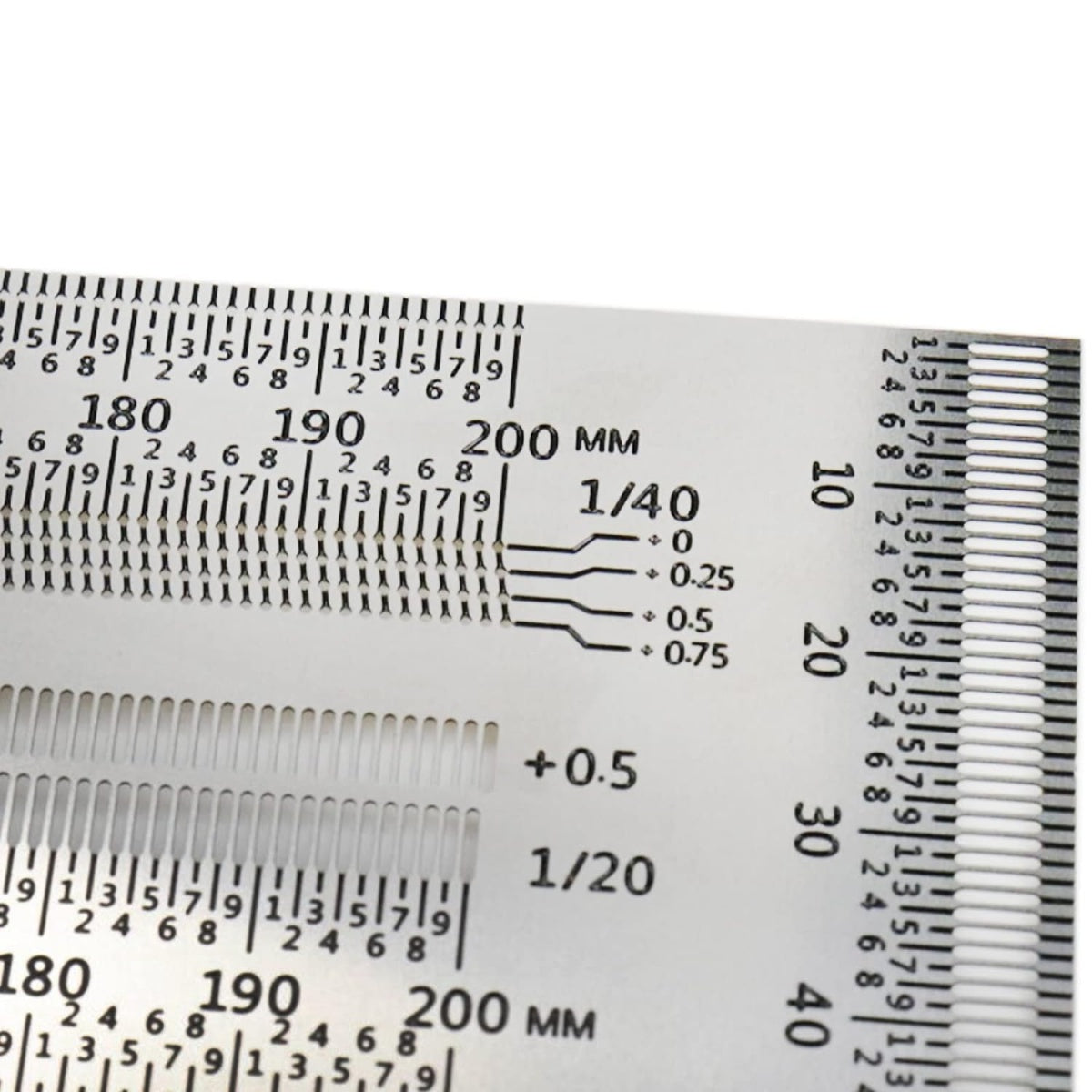 Žymėjimo / įbrėžimo liniuotė | nerūdijantis plienas | T formos | 200 mm (SR200)