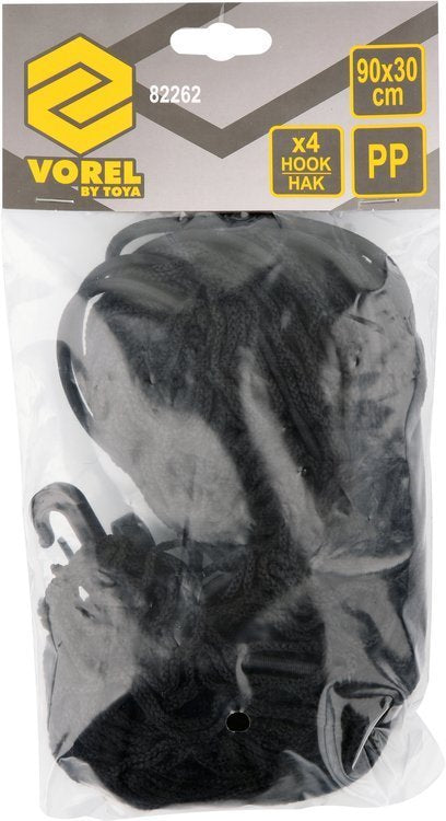 Tinklas bagažinei | su kabliais | 90 cm x 30 cm (82262)