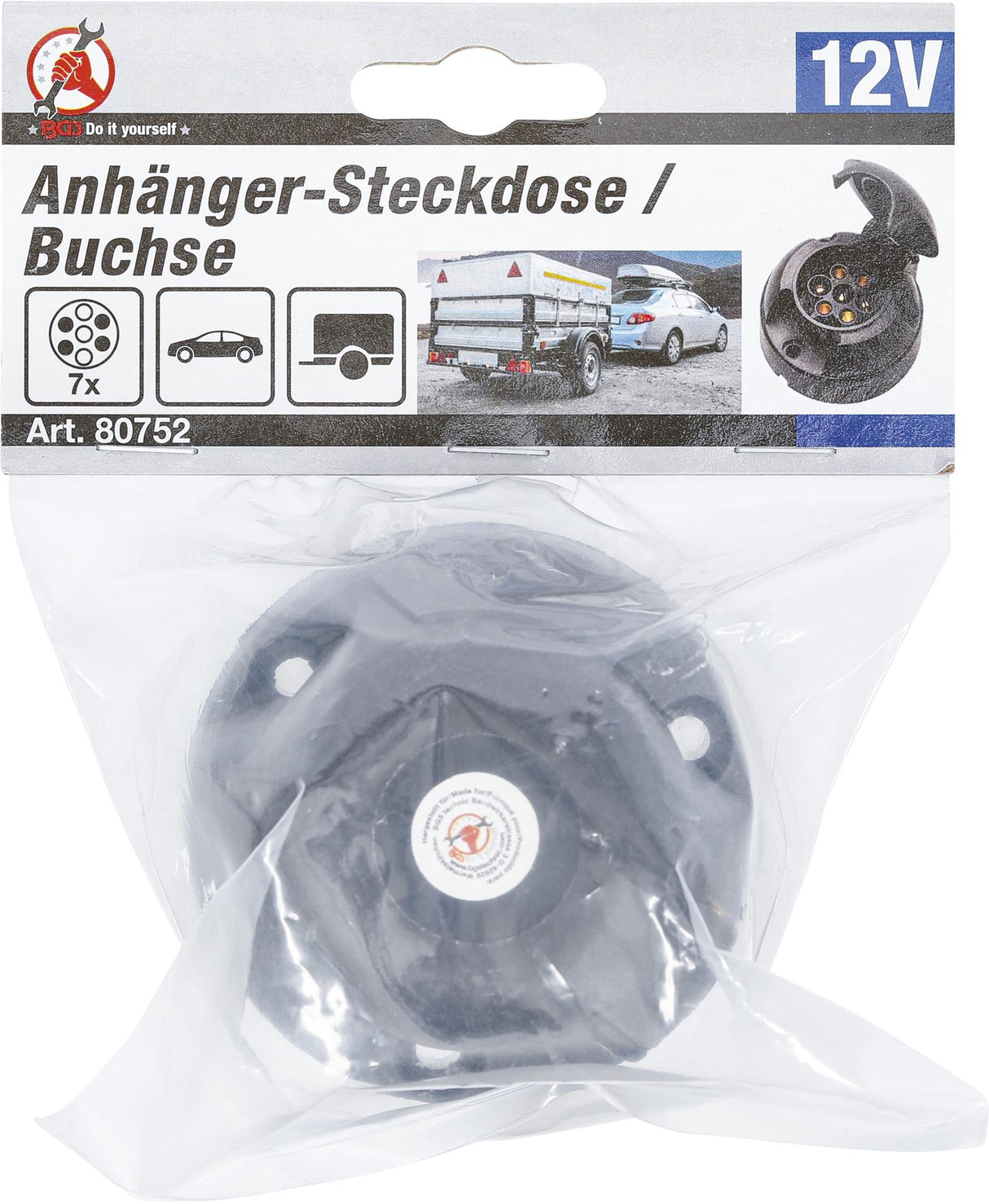 Priekabos lizdas | 7 jungiamieji kaiščiai (B80752)