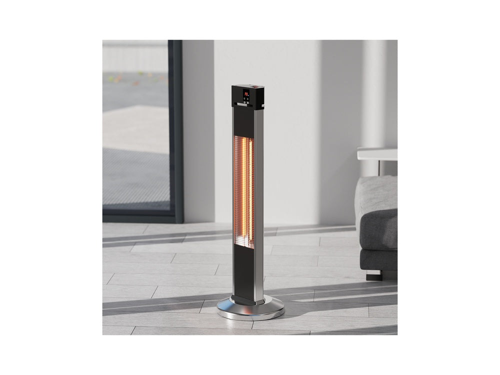 Infraraudonųjų spindulių šildytuvas | mobilus | 2000W | su pultu (68791)