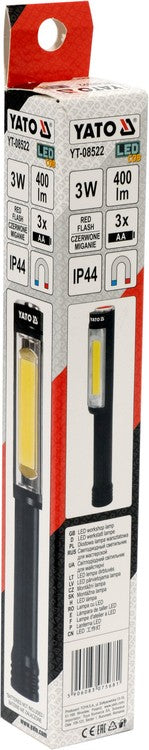 Darbo lempa | 3 režimai | 400LM 3AA, IP44, COB LED (YT-08522)