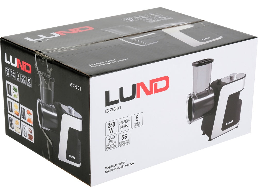 Elektrinė daržovių, vaisių trintuvė / pjaustyklė 250W, 5 peiliai (67831)