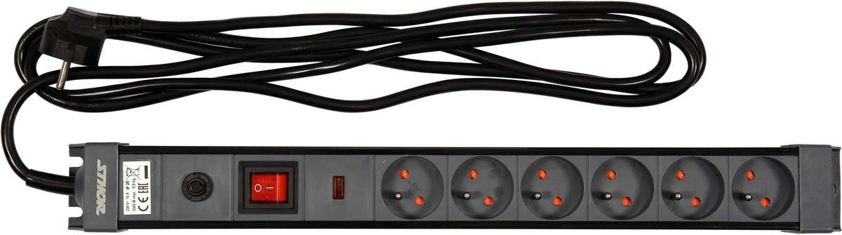 Elektrinis ilgintuvas | 6 lizdai | 1.5 mm² | 3 m (72371)