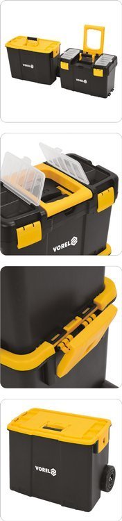 Dėžė įrankiams su ratukais | 2-jų dalių (78731)