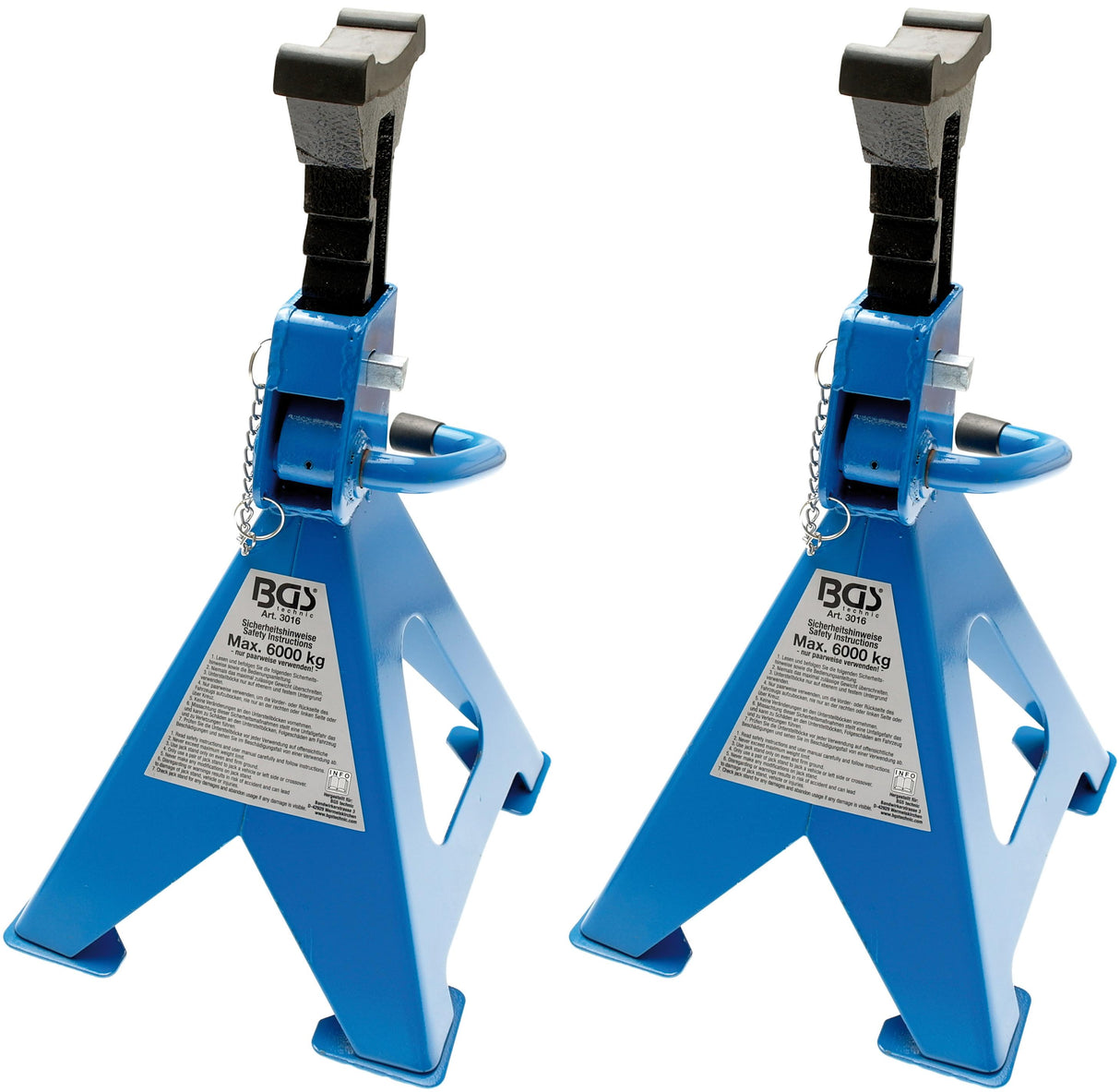 Atramų komplektas | keliamoji galia 6000 kg | 382 - 600 mm | 2vnt. (3016)