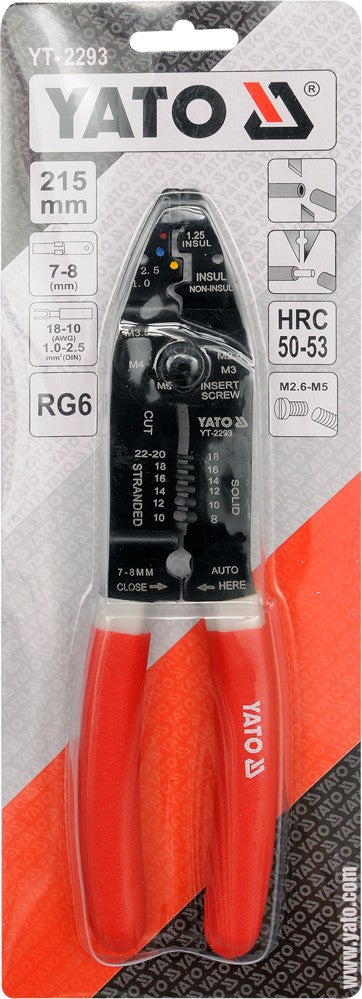 Replės laidams | 215 mm (YT-2293)