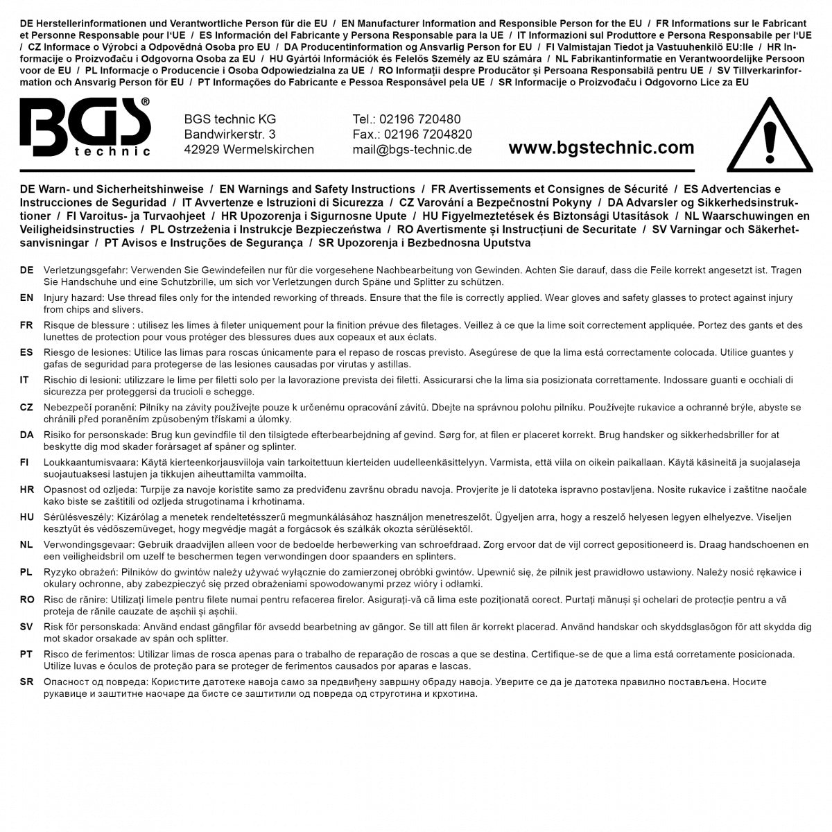 Sriegio atstatymo įramkis | vidaus ir išorės sriegiams | Whitworth 10-24 (1929)