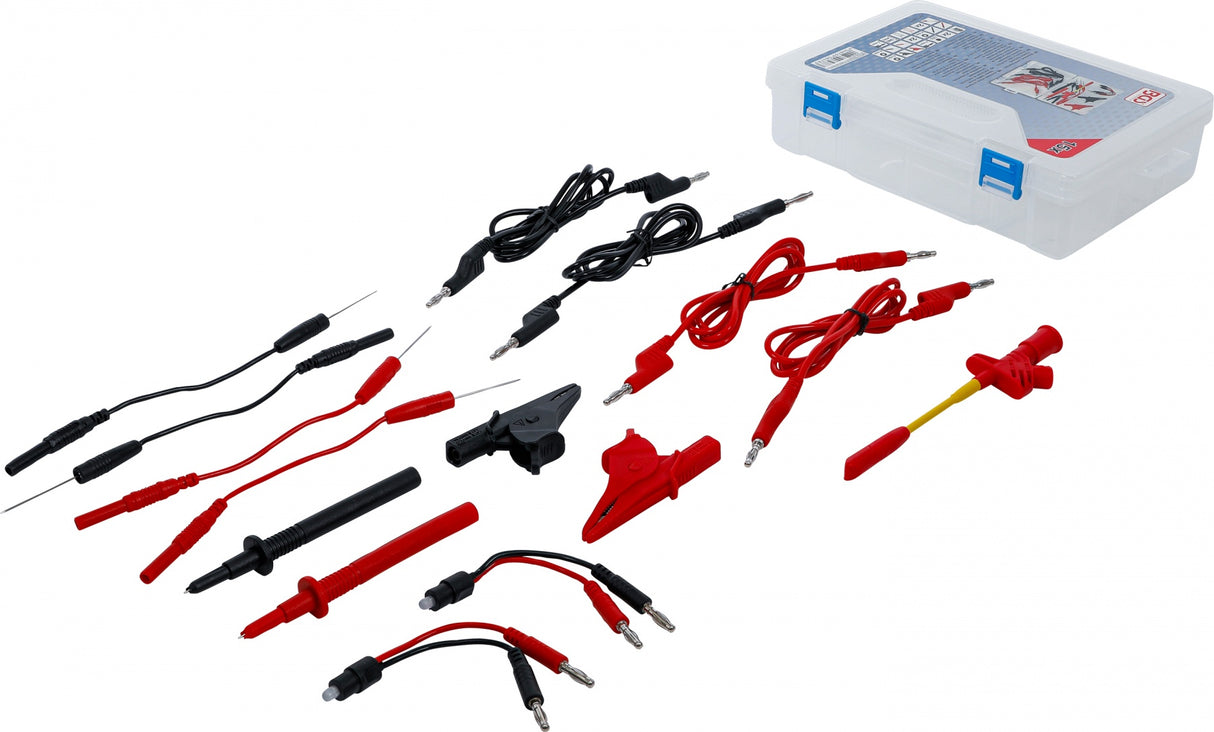 Matavimo kabelių ir zondų priedų asortimentas | multimetrui | 15 vnt. (74511)