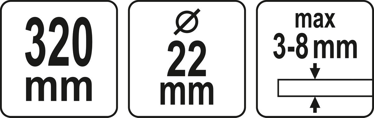 Plytelių pjovimo įrankis / keraminėms plokštėms | iki 320 cm (YT-36980)