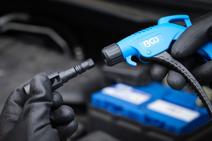 Oro pūtimo pistoletų rinkinys | su 5 priedais (7177)