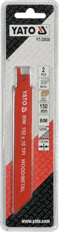 Pjūkliukai stumdomam siaurapjūkliui | metalui | BIM 150 mm 10TPI 2 vnt. (YT-33930)