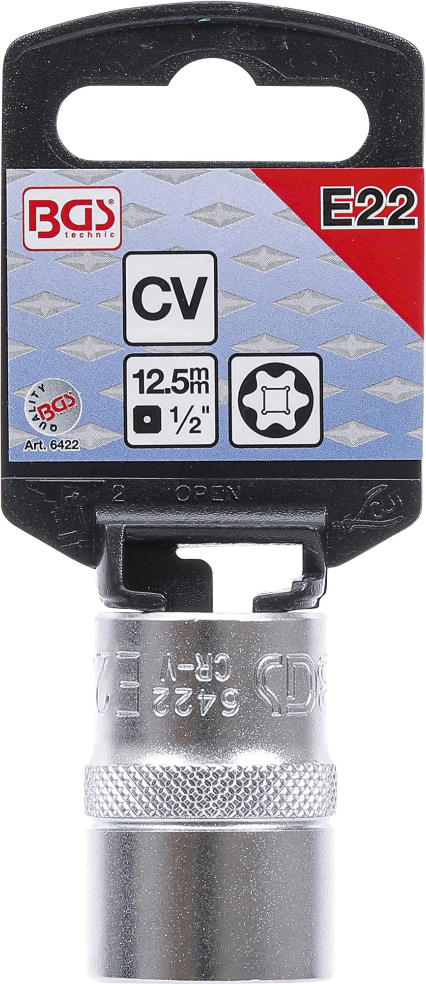 Galvutė E-star tipo varžtams | 12,5 mm (1/2") | E22 (6422)