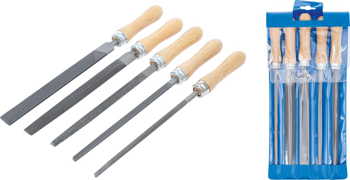 Dildžių rinkinys | Medinė rankena | 200 mm | 5 vnt. (50208)