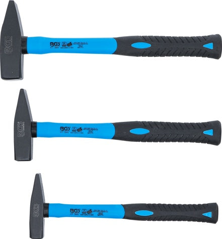 Plaktukų rinkinys | Stiklo pluošto rankena | DIN 1041 | 300 / 500 / 800 g | 3 vnt. (3845)