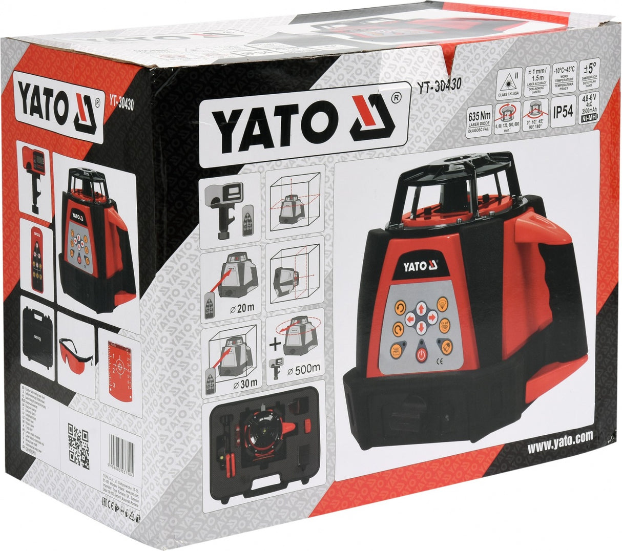 Lazerinis nivelyras | Motorinis rotorinis (YT-30430)