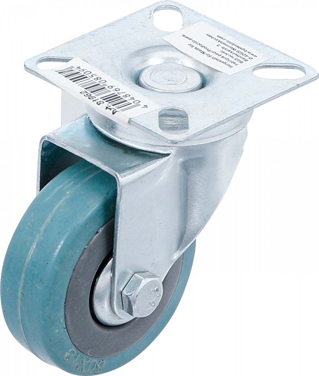 Поворотное колесо | резина | с монтажной пластиной | Ø 50 mm