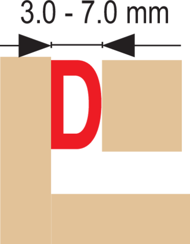 Lipni sandarinimo juosta langams, durims 100m, D-profilis, balta (76757)