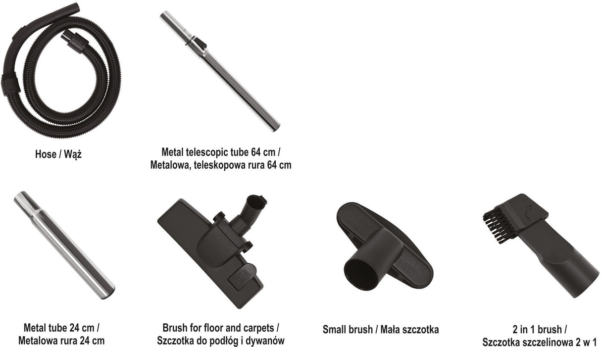 Dulkių siurblys | cikloninis | 3 šepečiai | 700W (67091)