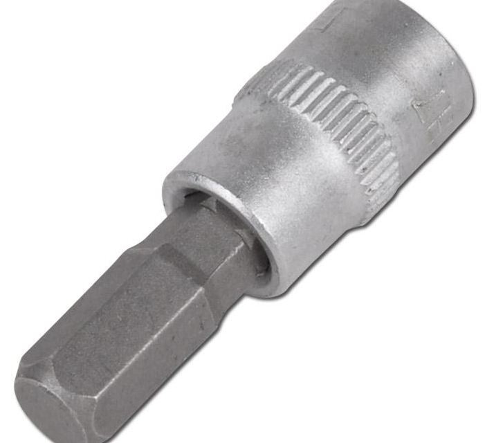 Бита запрессованная в головку 1/4" H6