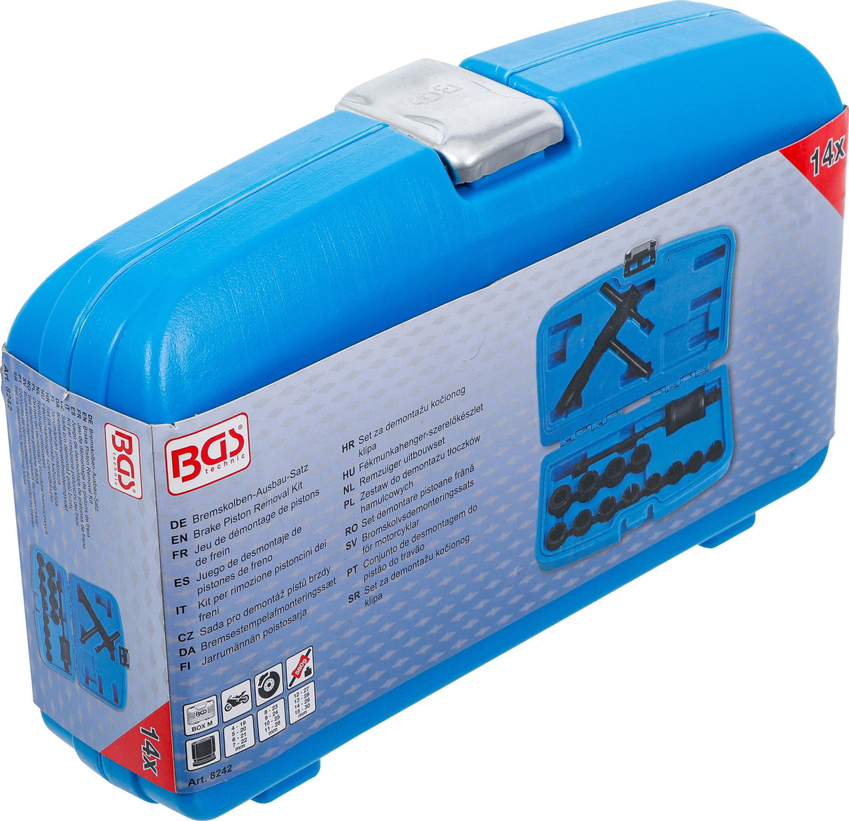 Stabdžių sistemos keitimo rinkinys motociklams | 14 vnt. (8242)