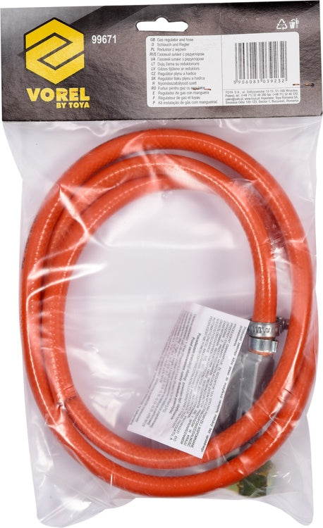 Dujų reduktorius / reguliatorius su žarna 1,5 m (99671)