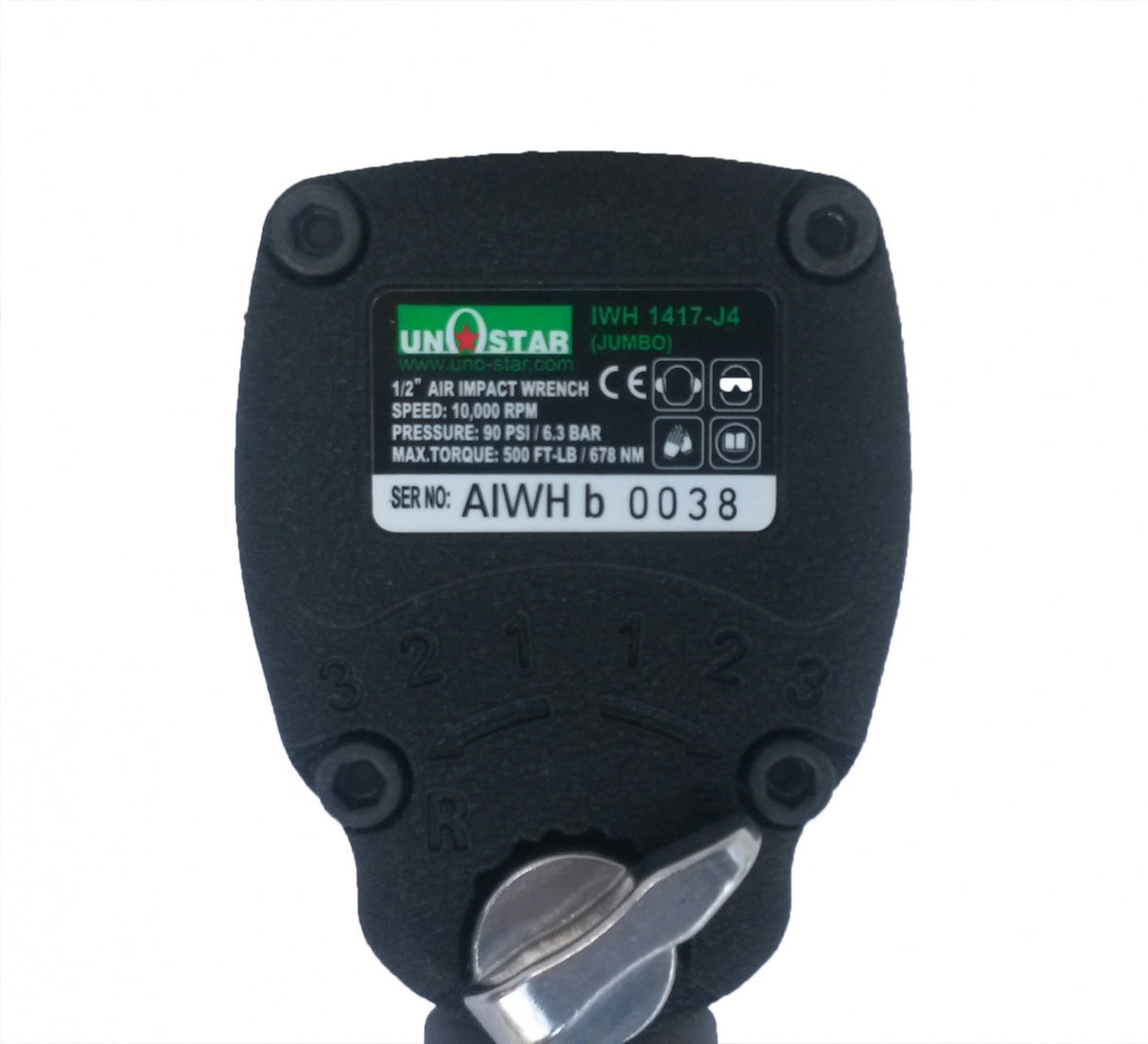 Pneumatinis smūginis veržliasukis siauras (99mm) 1/2", 670Nm (US-IWH1417-J4)