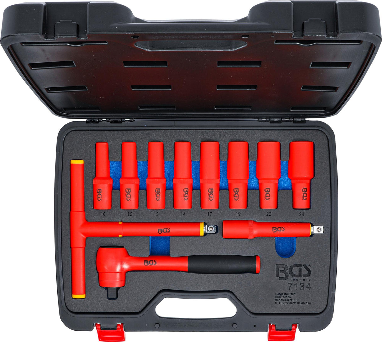 Įrankių rinkinys VDE | 12.5 mm (1/2") | 10 - 24 mm | 11 vnt. (7134)