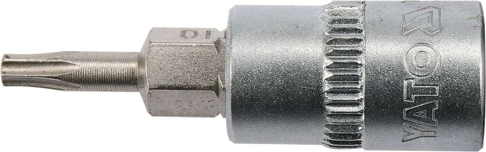 Antgalis įpresuotas į galvutę | 6.3 mm (1/4") | T-Star (Torx) T10 (YT-04302)