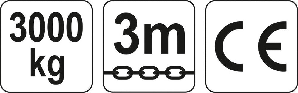 Grandininė gervė 3M, 3,0 T (YT-58954)