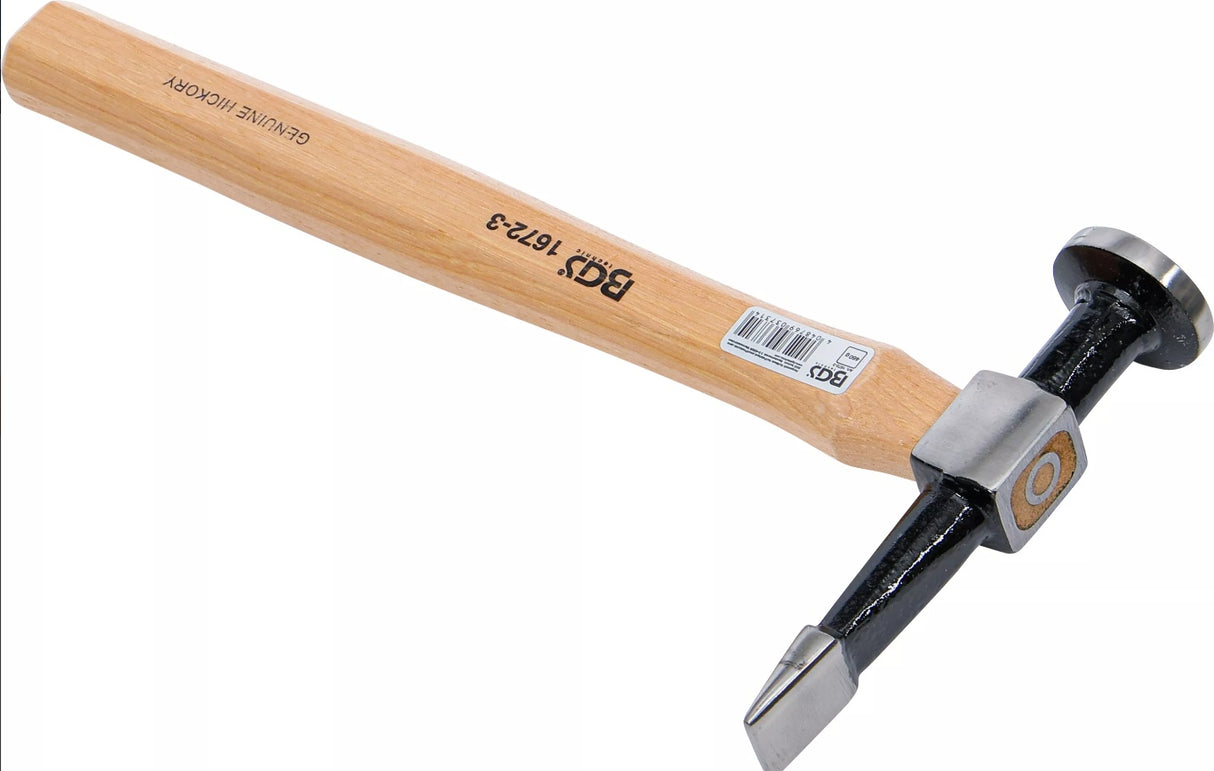 Kėbulo plaktukas | apvali, plokščia galva / tiesus horizontalus galiukas (1672-3)