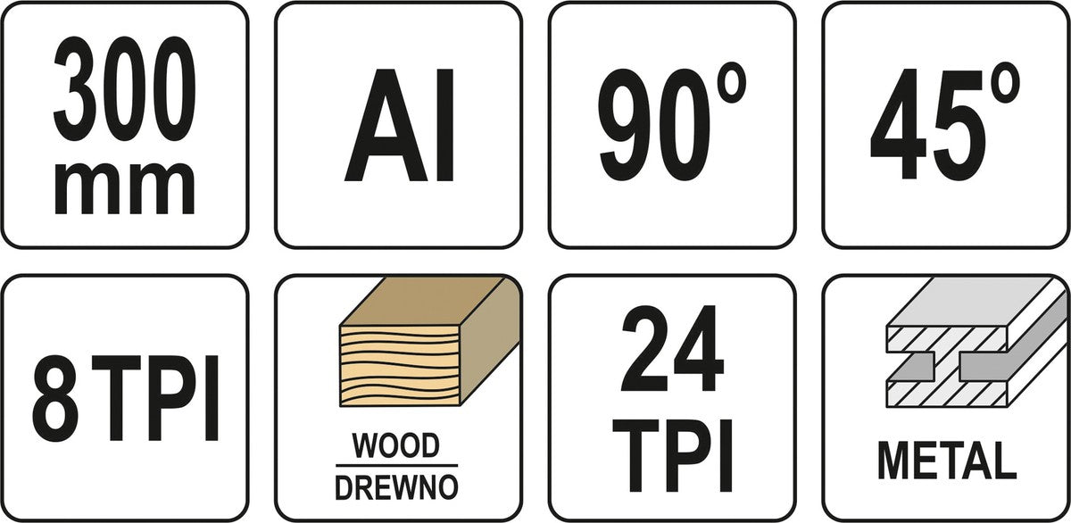 Pjovimo rėmas | aliuminis | 300 mm (YT-31612)