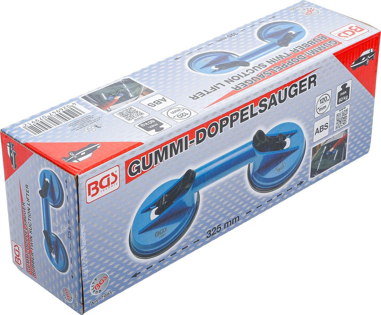 Guminis dvigubo siurbimo kėliklis, ABS | 325 mm | Ø 120 mm (7991)