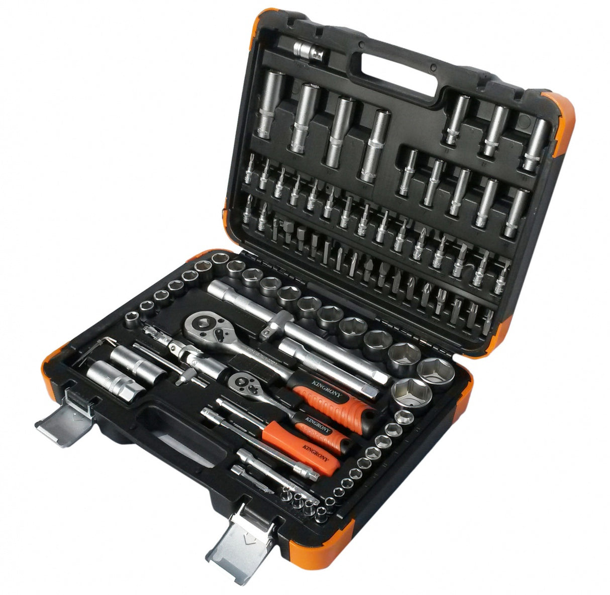 Galvučių ir raktų komplektas 94 dalių, 1/4" + 1/2" (KR121094C)