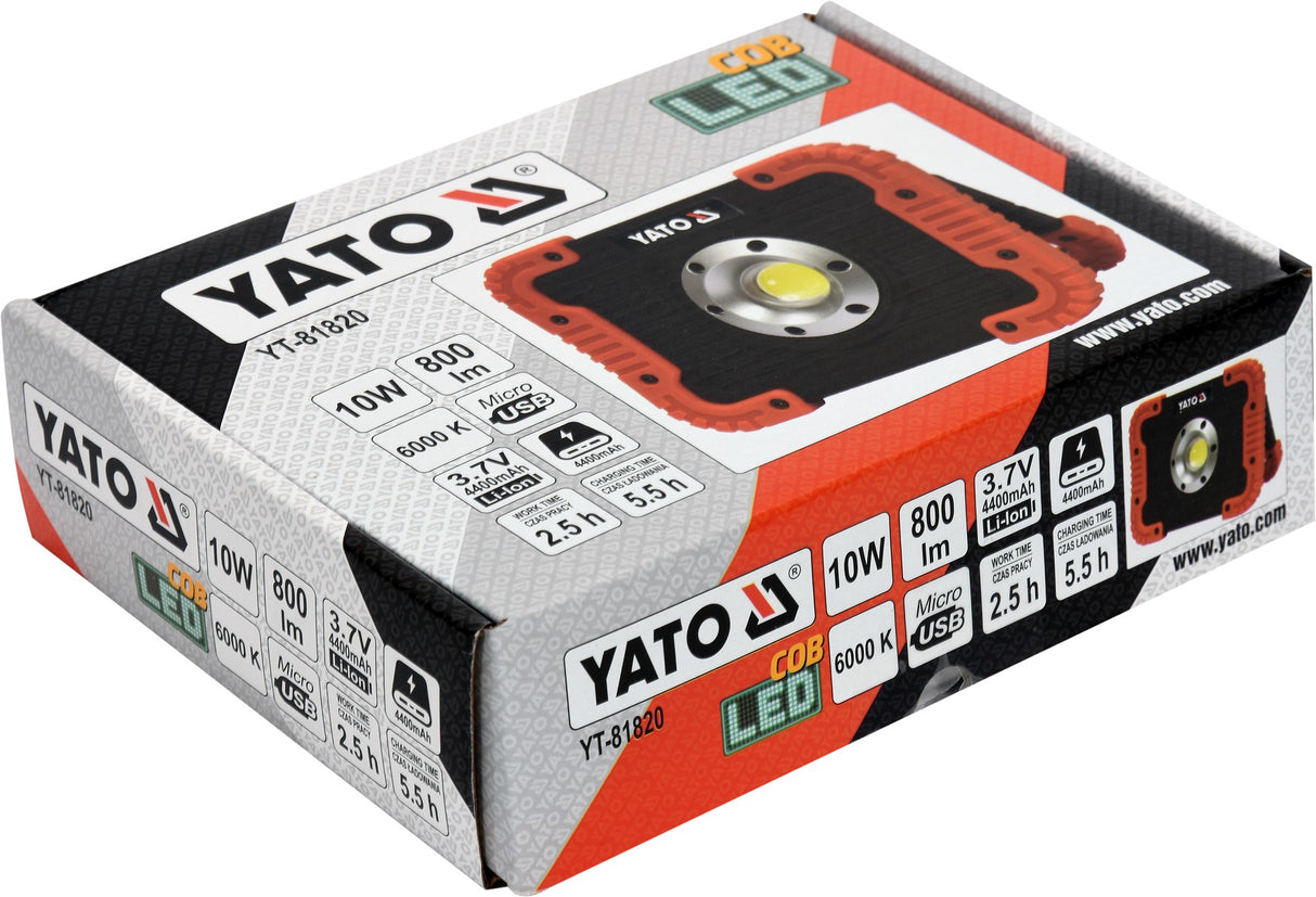 Аккумуляторный светодиодный прожектор | 10W COB LED | 800 lm