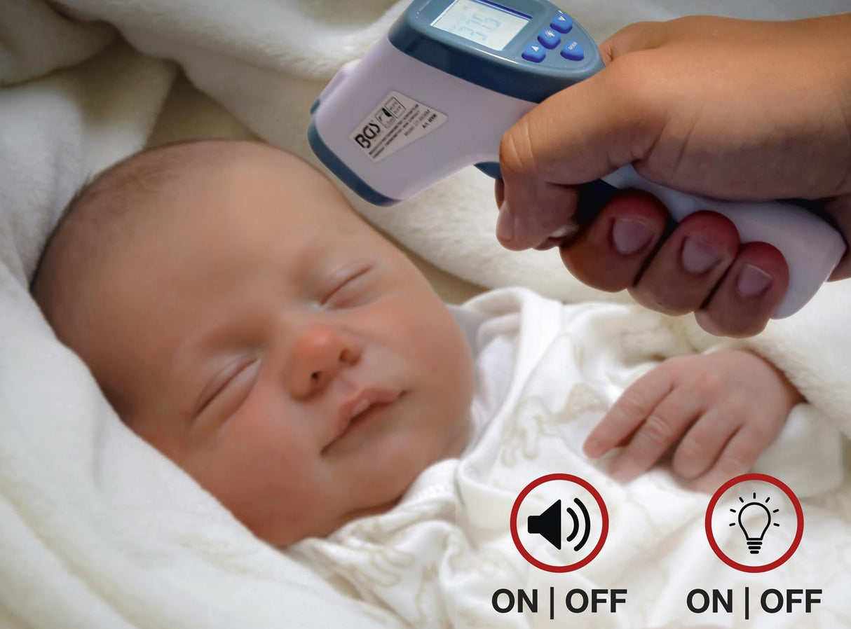 Kaktos termometras bekontaktis, infraraudonųjų spindulių | žmonėms + objektų matavimas 0 - 100 ° (6007)