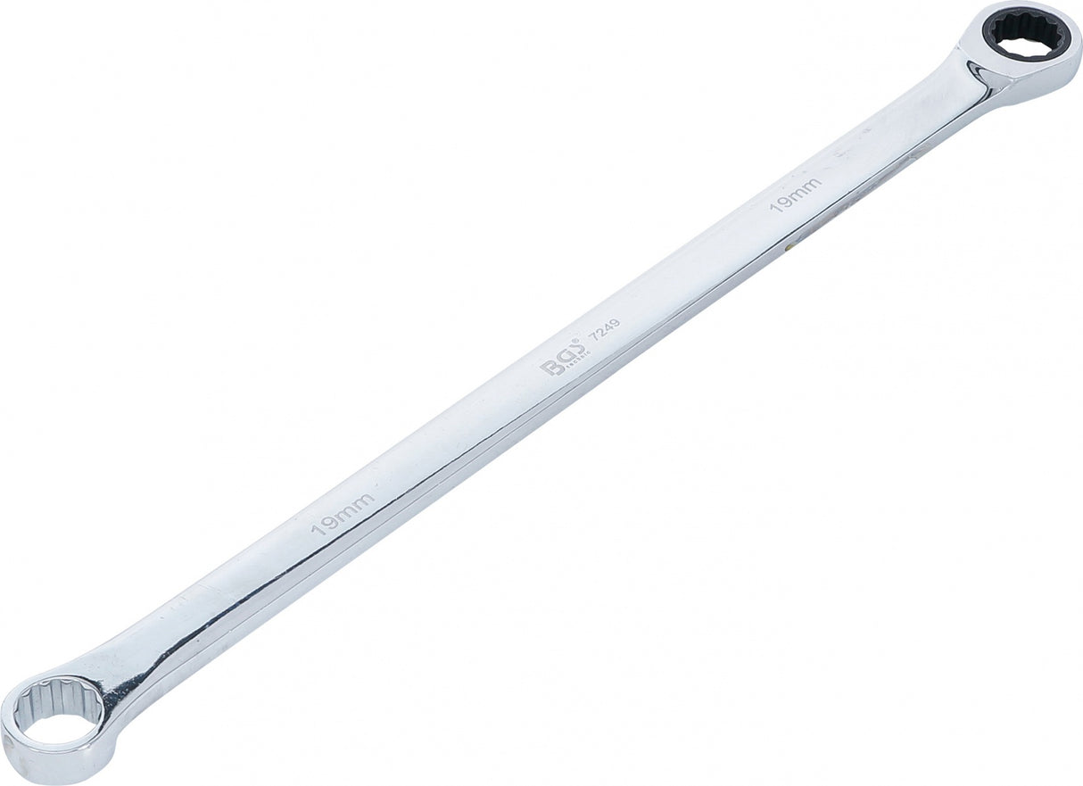 Terkšlinis žiedinis dvipusis veržliaraktis | ilgas tipas | 19 mm (7249)