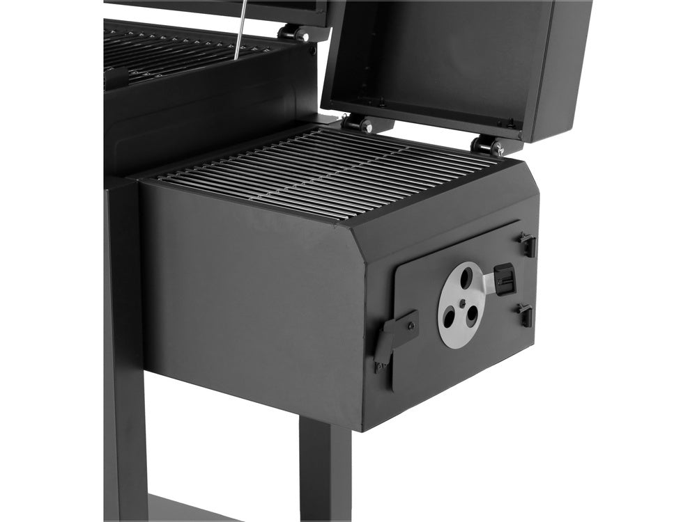 Medžio anglių kepsninė su rūkykla | DELUXE (99925)