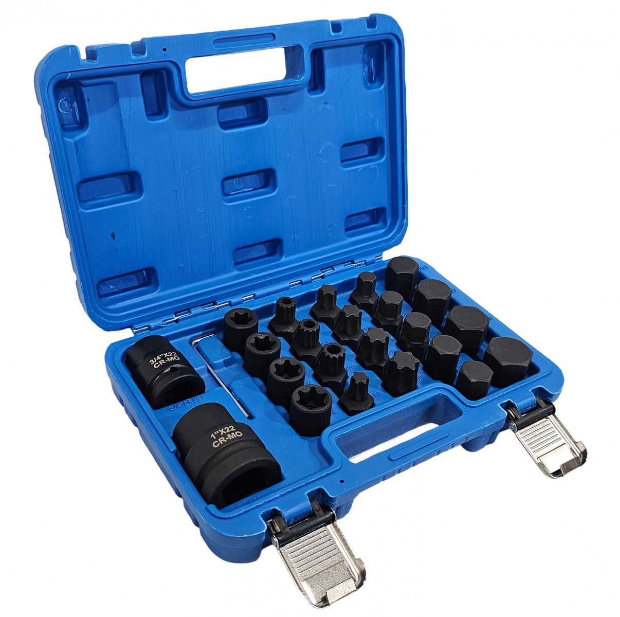 Smūginiai antgaliai sunkvežimiams | 20 mm (3/4") + 25 mm (1") | 24 vnt. (S11091)