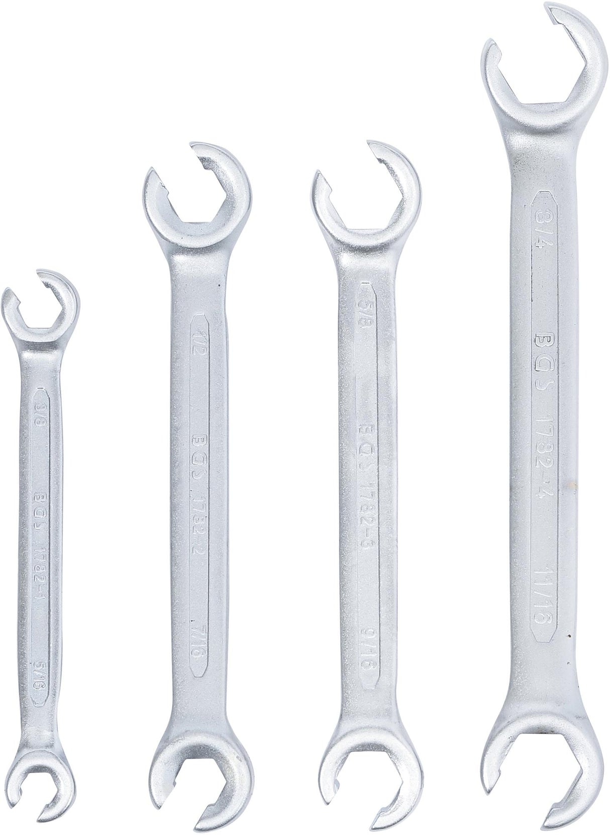 Raktų rinkinys su išpjova | Coliniai dydžiai | 4 vnt. (1782)