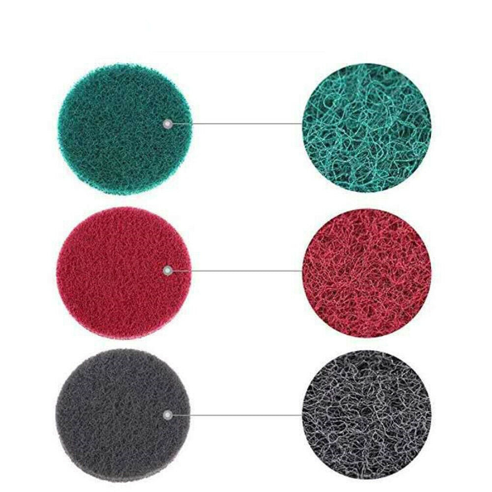 Poliravimo ir šlifavimo padų rinkinys | Ø 125 mm | 12 vnt. (BK1001)